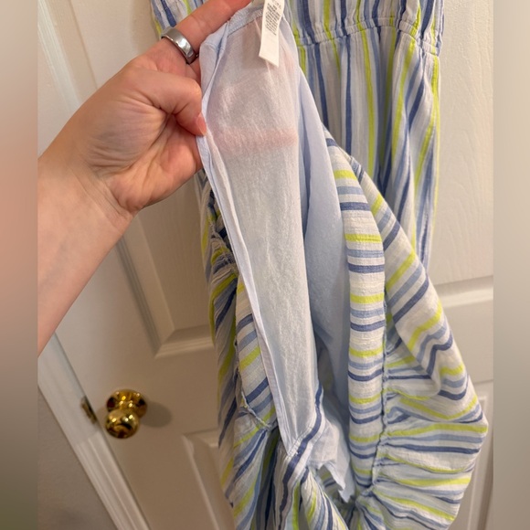 Aerie Maxi Striped Tier Button Front Maxi Dress is Bow Straps - Women’s S - Picture 5 of 7